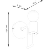  Sollux SL.1664 - Zidna lampa TIMBO 1xE27/15W/230V bela/bež/buk | Eponuda.com