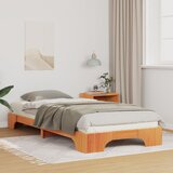 vidaXL Posteljni okvir s shranjevanjem Rjava 100 x 220 cm les | Shoptok.si