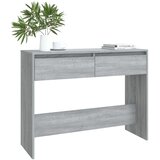  Konzolni stol siva boja hrasta 100x35x76,5 cm konstruirano drvo | Shoptok.si