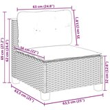 vidaXL 11-dijelni set vrtnih sofa od poliratana s jastucima bež | shoptok.hr