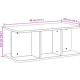 vidaXL 80 x 39.5 x 33.5 cm Čvrsta borova drva | shoptok.hr