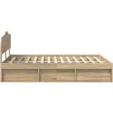  Konstrukcija postelje z vzglavjem Sonoma hrast 150 x 200 cm, (5000102225) | Shoptok.si