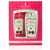 Afrodita Cosmetics sweet cherries set (gel za tuširanje 200ml + losion za telo 200ml) Cene