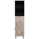 vidaXL Kupaonski ormar Bijelo 38 x 33.5 x 160 cm Masivno drvo manga | shoptok.hr