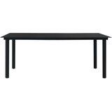  7-dijelni vrtni blagovaonski set od PVC ratana crni | shoptok.hr