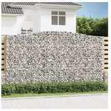 vidaXL Obokane gabion košare 9 kosa 400x50x220/240 cm pocink | Shoptok.si