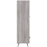  Visoka komoda siva boja hrasta 69,5x31x115 cm konstruirano drvo | shoptok.hr