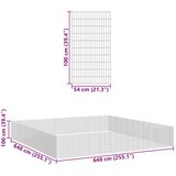  Ograda za životinje s 48 ploča 54 x 100cm od pocinčanog željeza | shoptok.hr