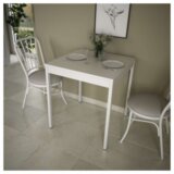Klub sto beli 70x70cm Alesta