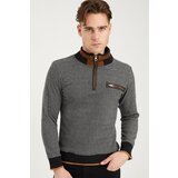 Dewberry 1039 MENS SWEATSHIRT-BLACK-WHITE Cene