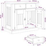 Namještaj za kućni kavez Hrast sonoma 90 x 47,5 x 80 cm | shoptok.hr
