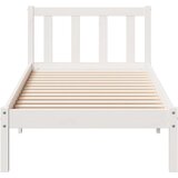  Okvir kreveta bez madraca bijeli 80 x 210 cm masivna borovina | shoptok.hr
