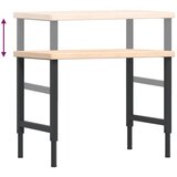  Radni stol 100x60x(73-99,5) cm od masivne hrastovine pravokutni | shoptok.hr