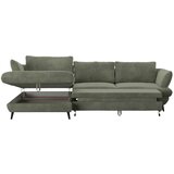 Welnova SEDEŽNA GARNITURA, velur zelena | Shoptok.si