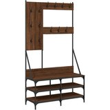 The Living Store Regal za oblačila s prostorom za čevlje rjav hrast 100x40x184cm - Regal Za Oblačila, (21442733) | Shoptok.si