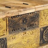  Klubska mizica 100x50x35 cm trden mangov les | Shoptok.si