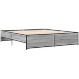  Okvir kreveta boja hrasta 180x200 cm konstruiranog drvo i metal | Eponuda.com