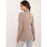 Wool Fashion Italia Sweater-AT-SW-2334-2.61-dark beige | Shoptok.si