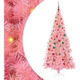vidaXL Božično drevo med 300 LED z stojalom Roza 180 cm PVC | Shoptok.si
