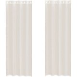 Voile zavjese s ušicama 2 kom krem 140x260 cm | shoptok.hr