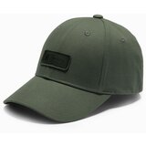 Ombre Men's baseball cap with visor and patch - khaki Cene