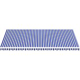 vidaXL Zamjenska tkanina za tendu plavo-bijela 6 x 3,5 m | shoptok.hr