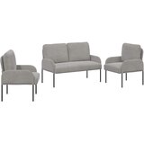  Setovi sofa 3 pcs Svijetlo siva 115 x 56 x 80 cm Šperploča | Eponuda.com