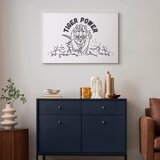  Slika - Tiger Power (1 Part) Wide 90x60 Na talijanskom platnu | shoptok.hr