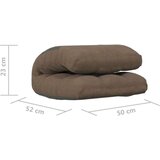 vidaXL Zložljiv talni stol taupe blago | Shoptok.si