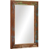  Kupaonsko ogledalo 50 x 70 cm masivno drvo bagrema i staklo | shoptok.hr