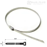 Čelične vezice za kablove 10 kom, 520×4.6 mm