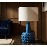 Mauro Ferretti Bijela/plava stolna lampa keramička s tekstilnim sjenilom (visina 51,5 cm) Gress – | shoptok.hr