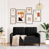 vidaXL Dvosjed crni 120 cm baršunasti | shoptok.hr