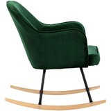  Stolica za ljuljanje tamnozelena baršunasta | shoptok.hr
