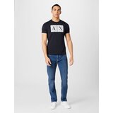 Armani Exchange Majica temno modra / bela | Shoptok.si