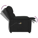  Električna masažna fotelja od tkanine crna | shoptok.hr