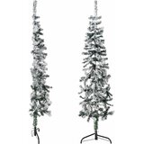  Tanka umjetna polovica božićnog drvca sa snijegom 150 cm | shoptok.hr