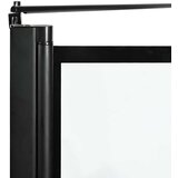  Ekran za kadu i tuš Crna i prozirna 100 x 67 x 129.5 cm | shoptok.hr