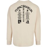 Merchcode Men's hoodless sweatshirt 2Pac All Eyez on me Tracklist Cut On cream | Shoptok.si
