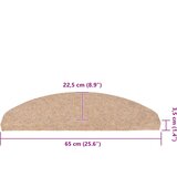  Samoljepljivi otirači za stepenice 30 kom bež 65x22,5x3,5 cm | shoptok.hr