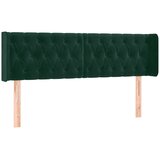  LED uzglavlje tamnozeleno 147x16x78/88 cm baršunasto | shoptok.hr