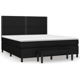  The Living Store Box spring postelja z vzmetnico črna 180x200 cm blago - Box Spring Postelja, (21455816) | Shoptok.si