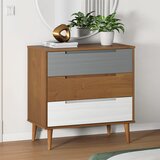 The Living Store Predalnik MOLDE rjav 80x40x80 cm trdna borovina - Omarica S Predali, (21429989) Cene