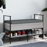 vidaXL Klop za čevlje siva sonoma 85,5x42x57,5 cm inženirski les | Shoptok.si
