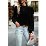 Fenzy Bluza Od Umjetnog Baršuna, Crna Cijene