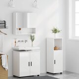  Set namještaja za kupaonicu Zidne 3 pcs Visoki sjaj bijela | shoptok.hr