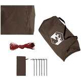 vidaXL Ponjava za kampiranje rjava 366x306 cm vodoodporna | Shoptok.si