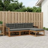  Set vanjskih sofa 4 kom. Prirodna i antracit | shoptok.hr