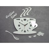  Moderne stenske ure COFFE TIME 3D WHITE NH045-white (stenske) | Shoptok.si