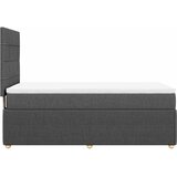  Krevet s oprugama i madracem tamnosivi 90 x 190 cm od tkanine | shoptok.hr
